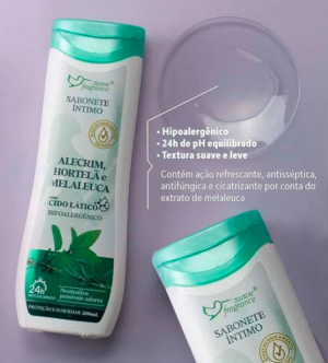 Sabonete Íntimo Alecrim, Hortelã e Melaleuca 200ml